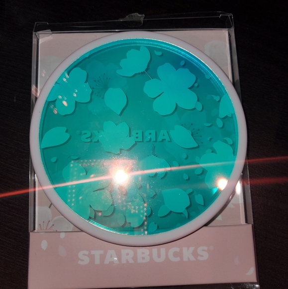 Starbucks Korea 22 Cherry Blossom Acrylic coaster w/ Aurora effect - Picture 5 of 6
